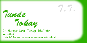 tunde tokay business card